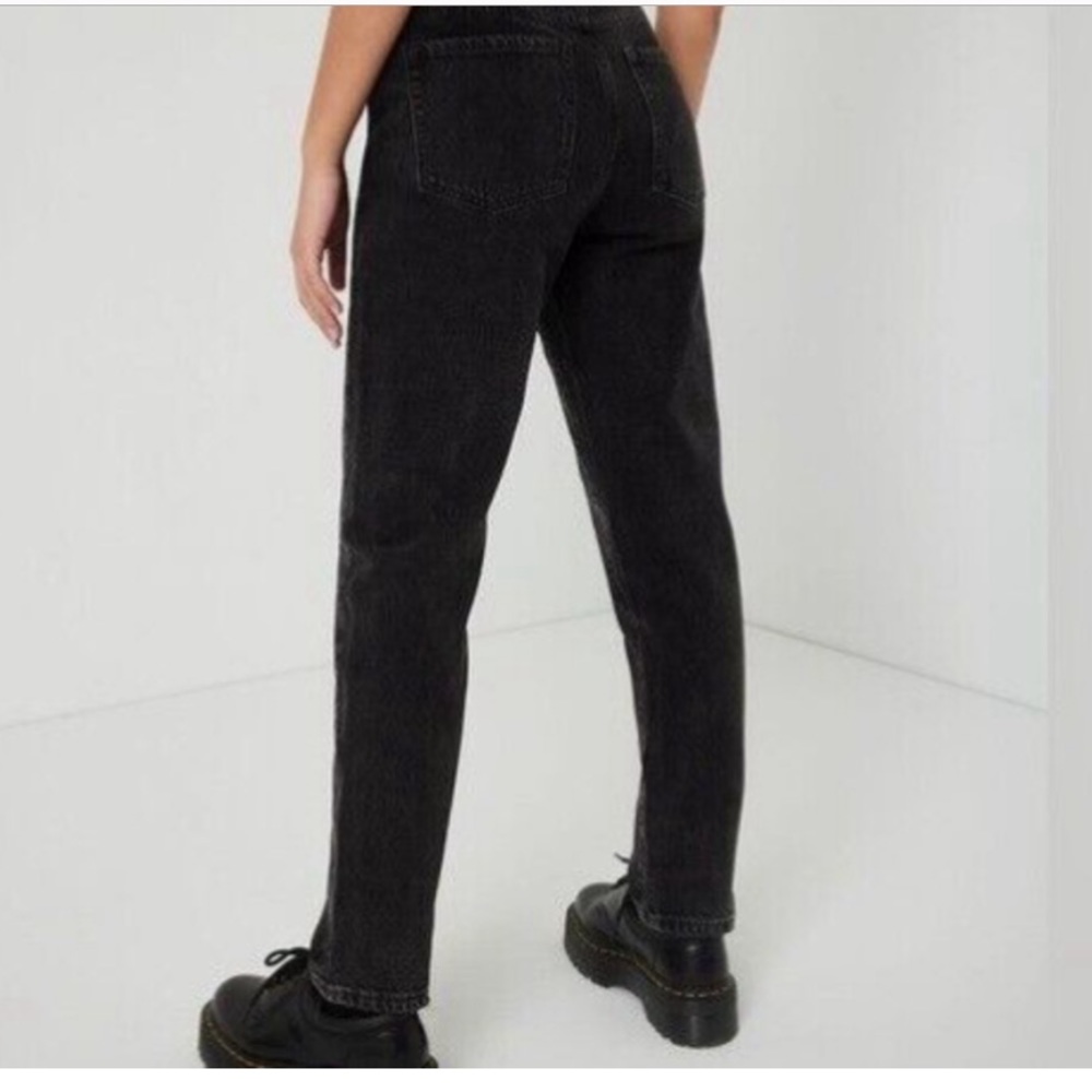 Garage Denim Mom 80s High Waist Rise Jeans in Washed Out Black • sz US 3 / 26